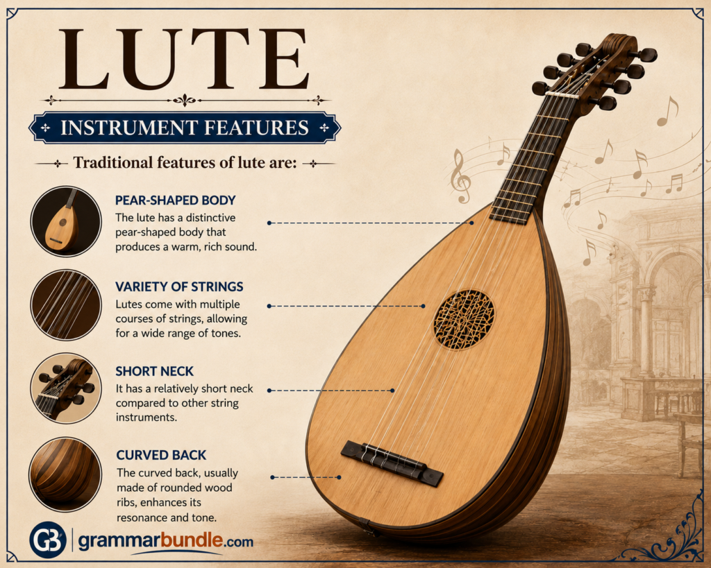 Instrumental features of lute