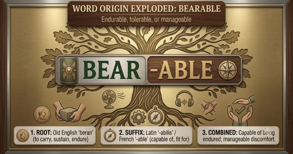 Bearable Word Origin Explained