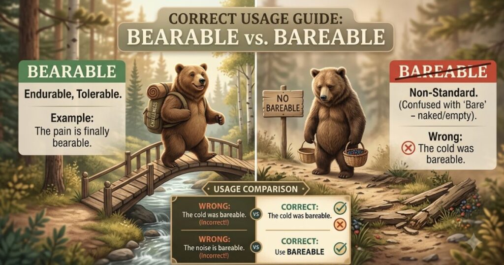 Bearable vs Bareable