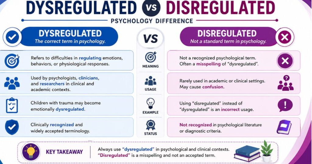 Dysregulated vs Disregulated Psychology Difference