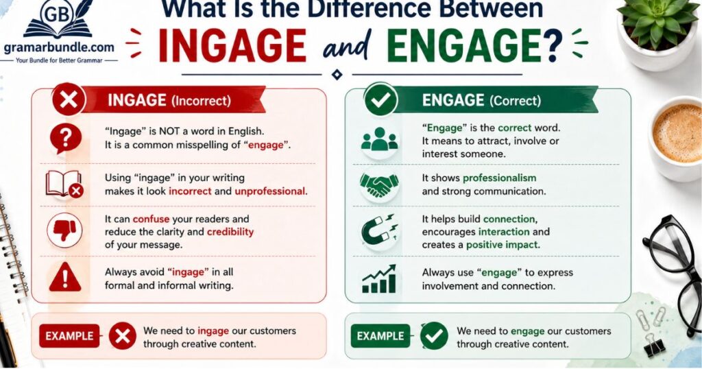 What Is the Difference Between Ingage and Engage?