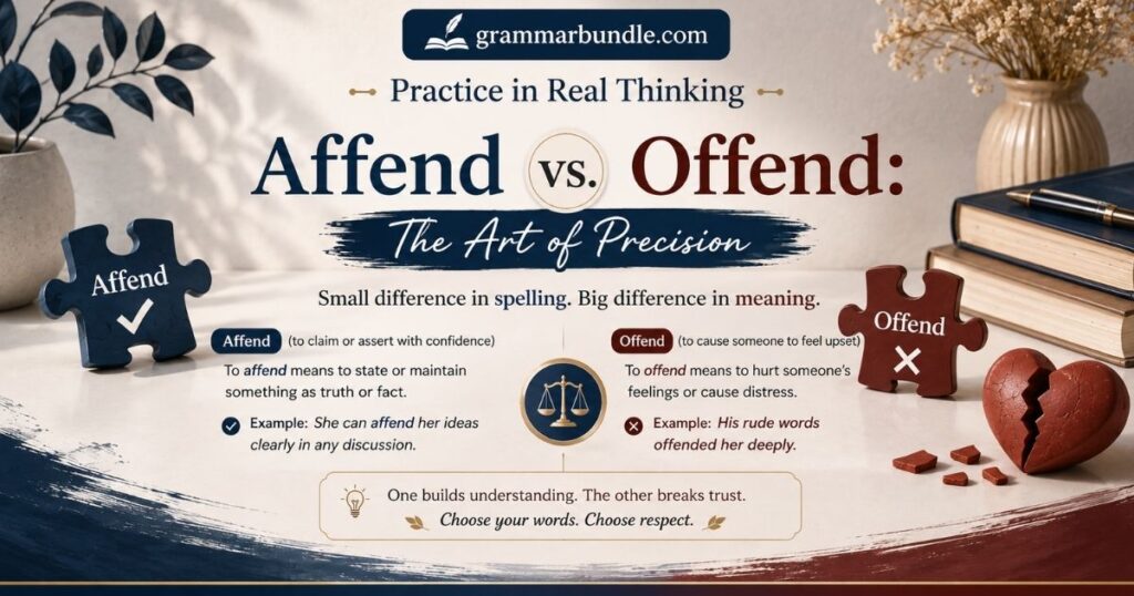 Affend vs. Offend: The Art of Precision