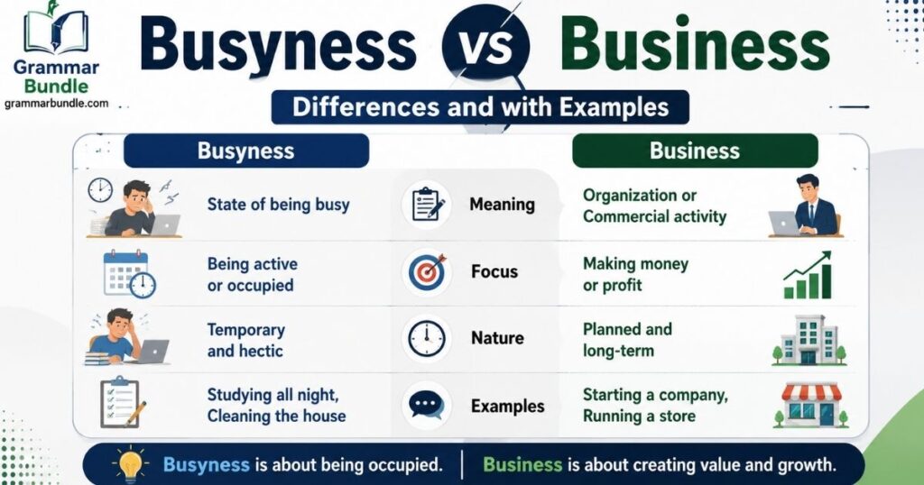 Busyness vs Business
