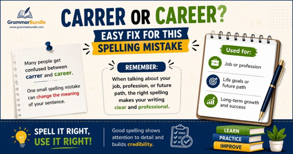 Carrer or Career?