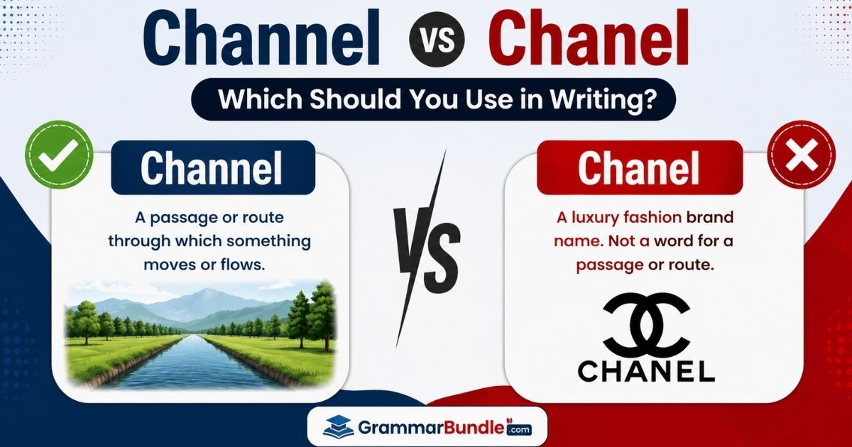 Channel vs Chanel Easy Fix for Common Errors
