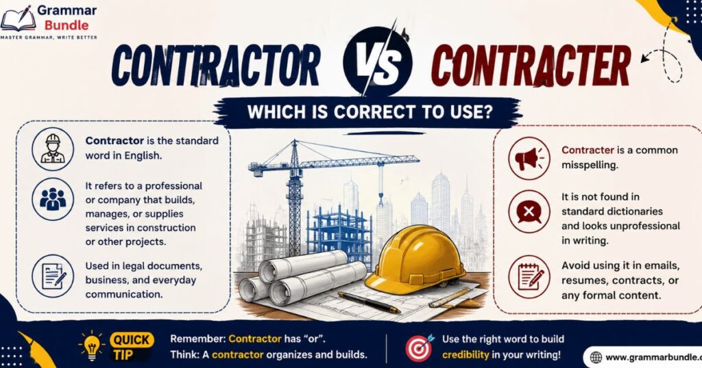 Contractor vs Contracter