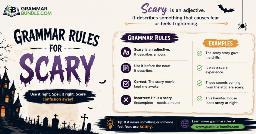 Grammar Rule For Scary