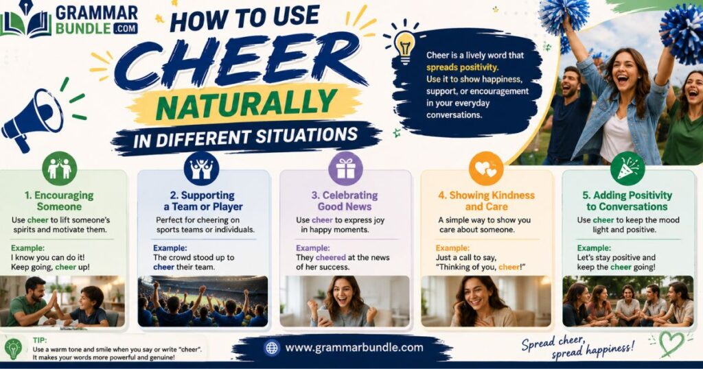How to Use Cheer Naturally in Different Situations