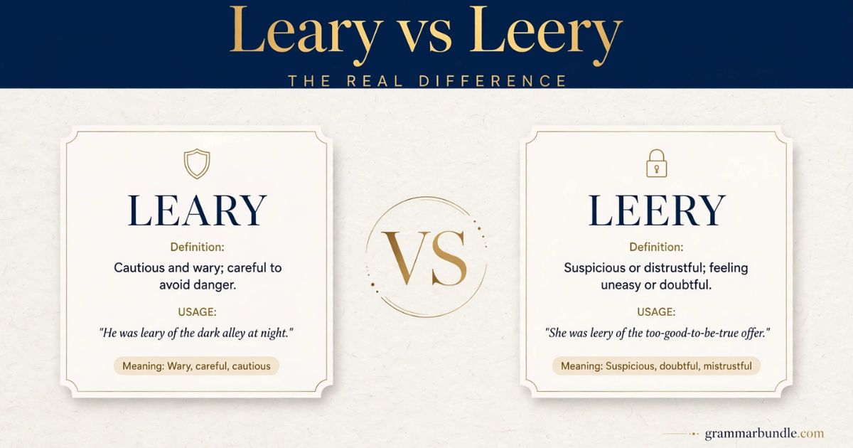 Leary or Leery featured image