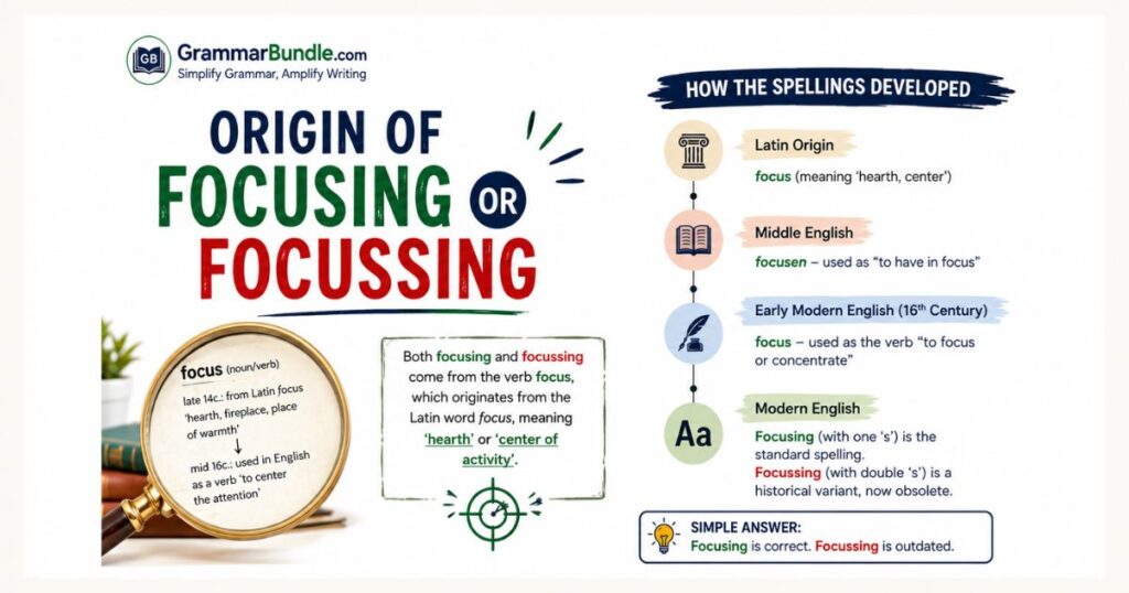 Origin of Focusing or Focussing