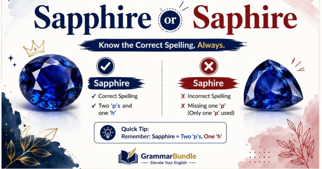 Sapphire or Saphire