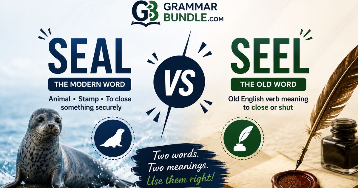 Seal vs Seel How to Use Each One in Real English featured image