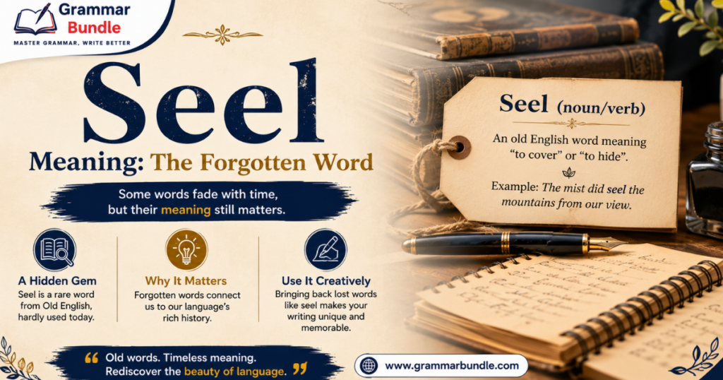 Seel Meaning: The Forgotten Word
