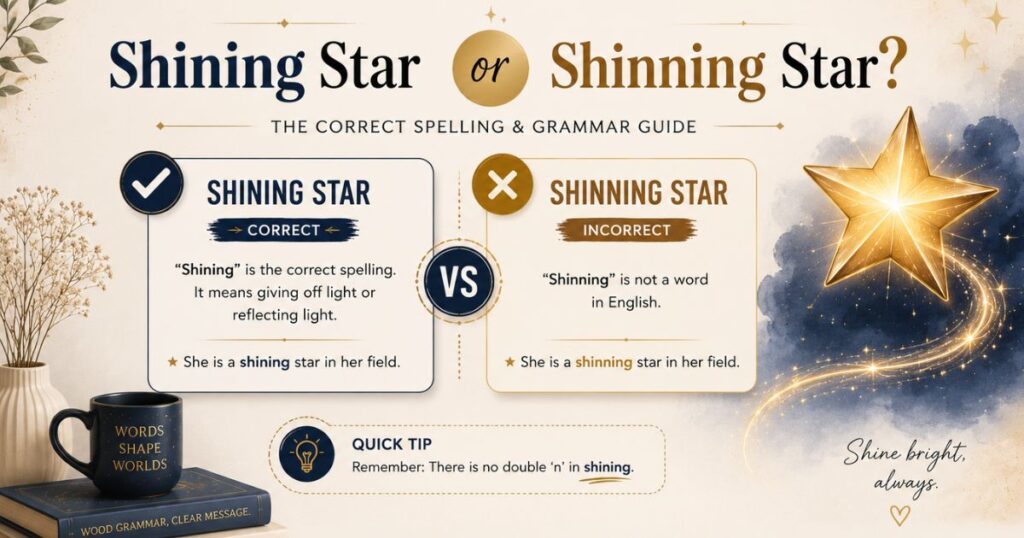 Shining Star or Shinning Star?