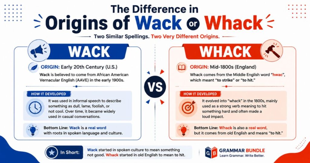 The Difference in Origins of Wack or Whack