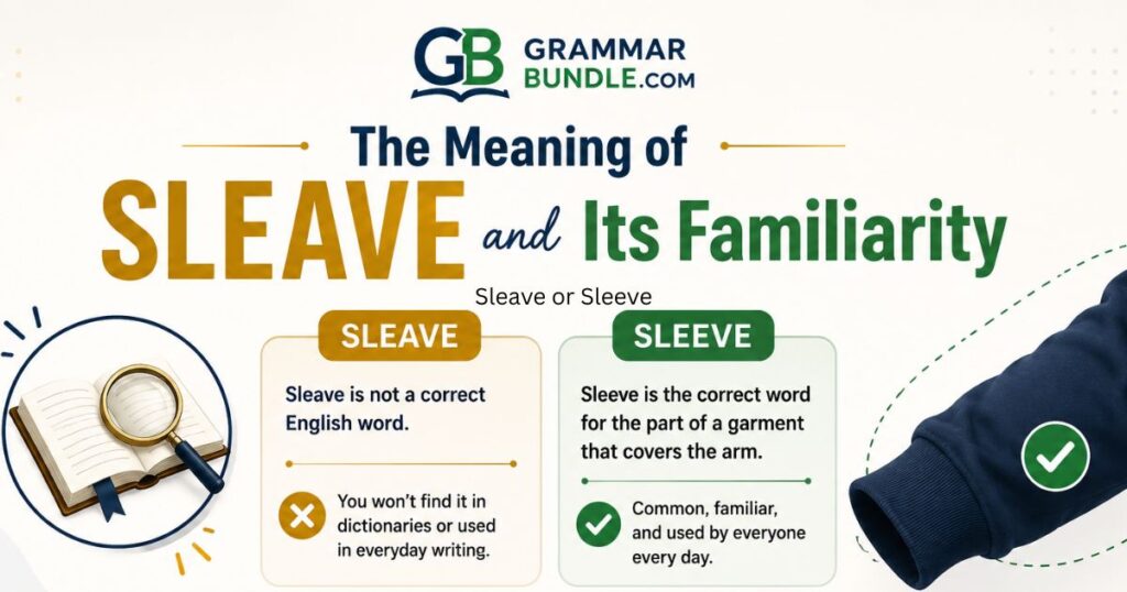 The Meaning of Sleave and Its Familiarity