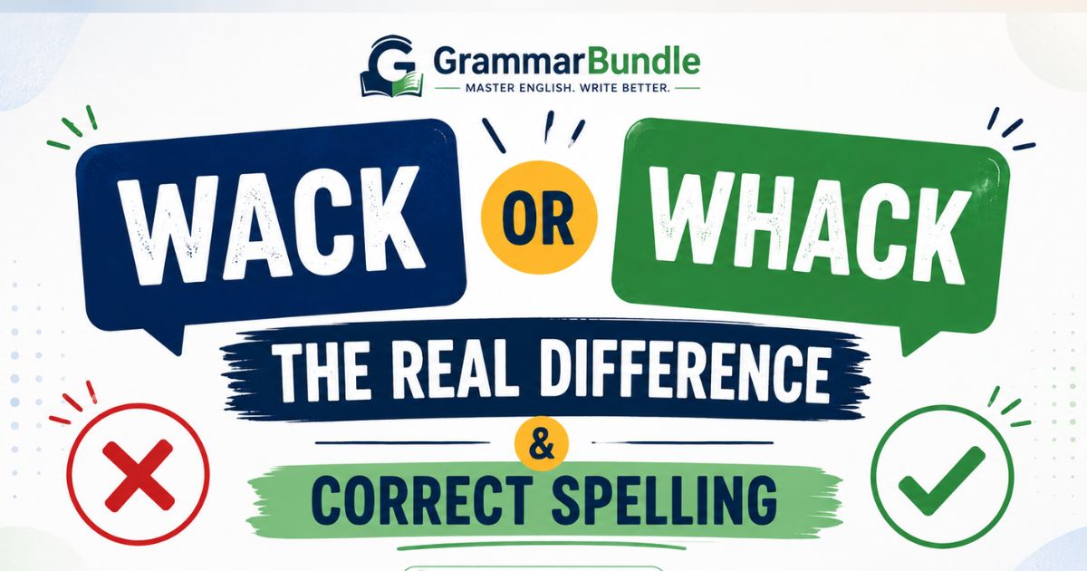 Wack or Whack The Real Difference and Correct Spelling