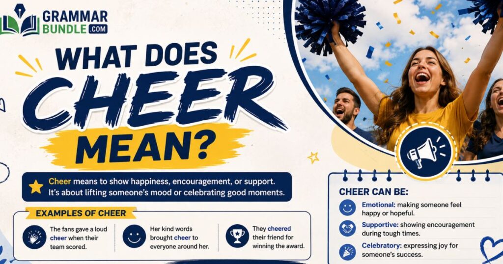 What Does Cheer Mean?