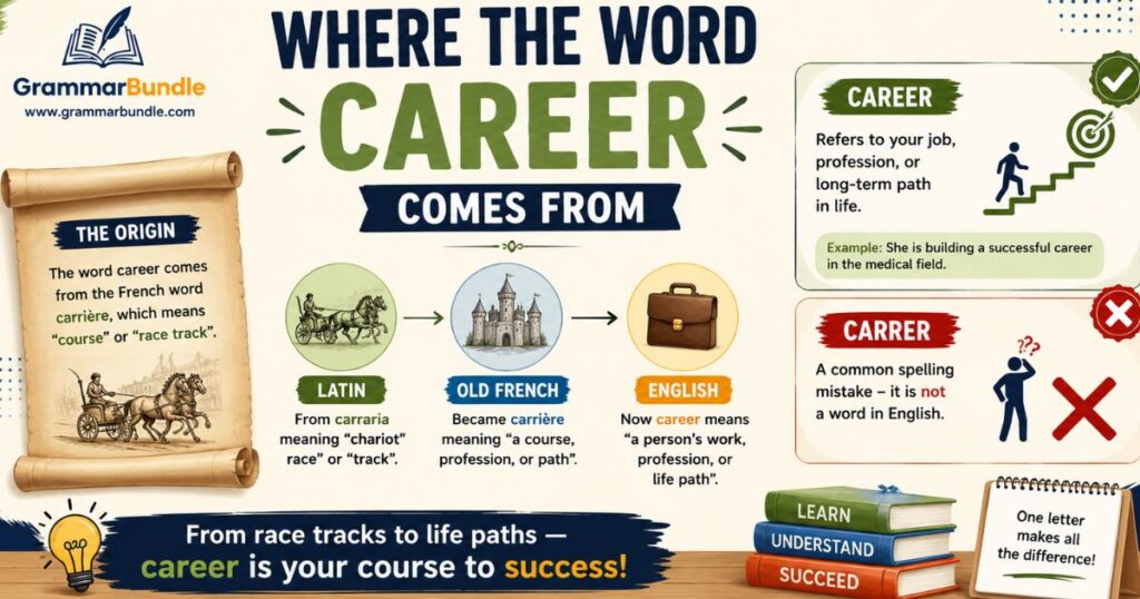 Where the Word Career Comes From