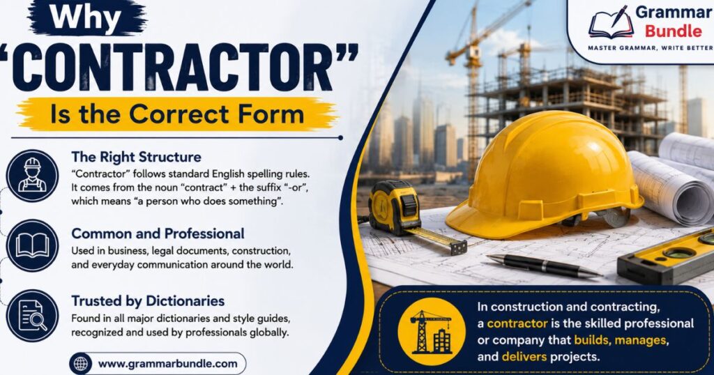 Why “Contractor” Is the Correct Form