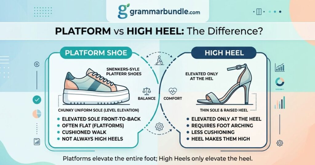 Are platform shoes always high heel shoes