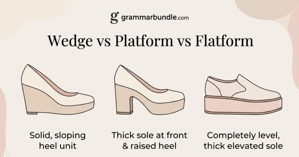 Wedge vs platform vs flatform explained simply